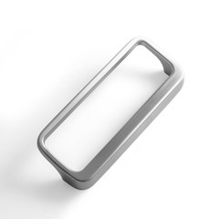 Satin Nickel Cabinet Pulls 3″ 76mm Hole Center Zinc Alloy Finger 6 PCS