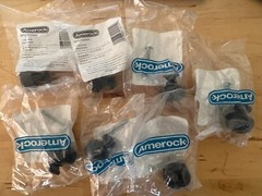 Lot of 7 Amerock Kane Mushroom Knob Black Bronze 1-1/4″ BP53700BBR