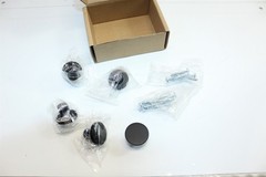 Cabinet Door Knobs Black Pack of 5 Includes Mounting Hardware Drawer Knobs