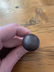 Emtek Sandcast Bronze Iron Round Cabinet Knob – 1″ Diameter – 86057