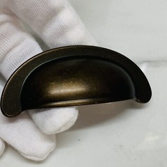 9pc GlideRite 2-1/2″ CC Small Cabinet Cup Drawer Pulls Antique Brass 87600-AB-1
