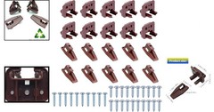 10 Drawer Slide Track Guide Glides – Replacement Parts for Dressers – Brown (10)