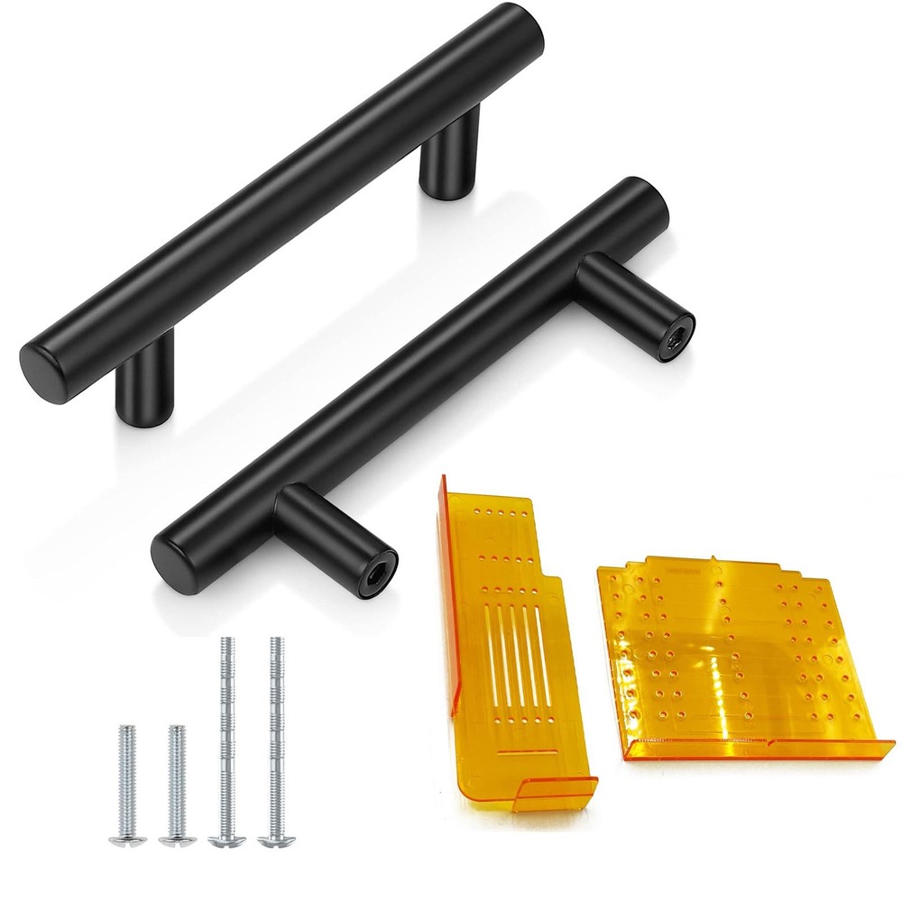15 Pack Matte Black Cabinet Handles 3 Inch Hole Spacing，Includes Cabinet Hard…