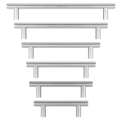 (10-Pk) Richelieu 3-3/4 in. 96 mm Cabinet Bar Pull Nickel Roosevelt Collection