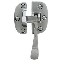 Left or Right Handed Ice Box Latch in Chrome for Antique Oak Refrigerator