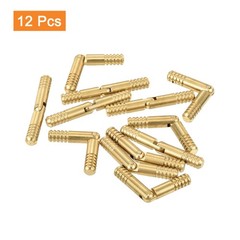12Pcs Invisible Brass Barrel Hinge, 30x4mm Concealed Hinges for Box Cabinet