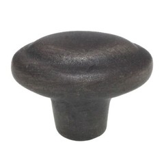 Schaub Mountain 1 7/8″ Oval Cast Bronze Cabinet Knob Antique Iron 782-AI