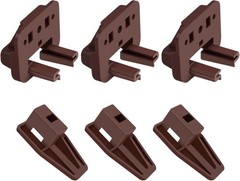 3PCS Drawer Slides Repair Kits Fit for Center Mount Drawer Slides,Plastic Drawer