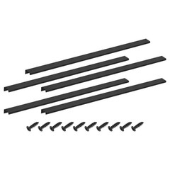 5pcs Cabinet Edge Finger Pull 600mm 23.62″ Hidden Cabinet Pulls Black