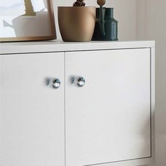 Silver Chrome Cabinet Pull Handle Modern Kitchen Knob Cupboard Handle