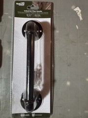 National Hardware Industrial Steel Handle Pull, Black Finish, 10 1/2 in C-C