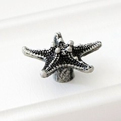 Starfish Antique Silver Dresser Knob Drawer Knobs Kitchen Cabinet Sea Star
