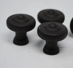 Deep Chocolate Brown Black Oil Bronze Drawer Cabinet Knob Pull Matte Set of 7