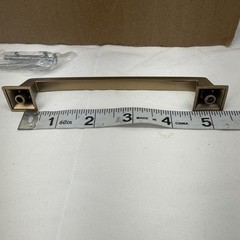 25 Gold Tone Cabinet Handles Hardware With Screws 5 Inches