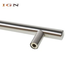 30pcs Cabinet Kitchen Door Brushed Stainless Steel T Hollow Furniture Handle