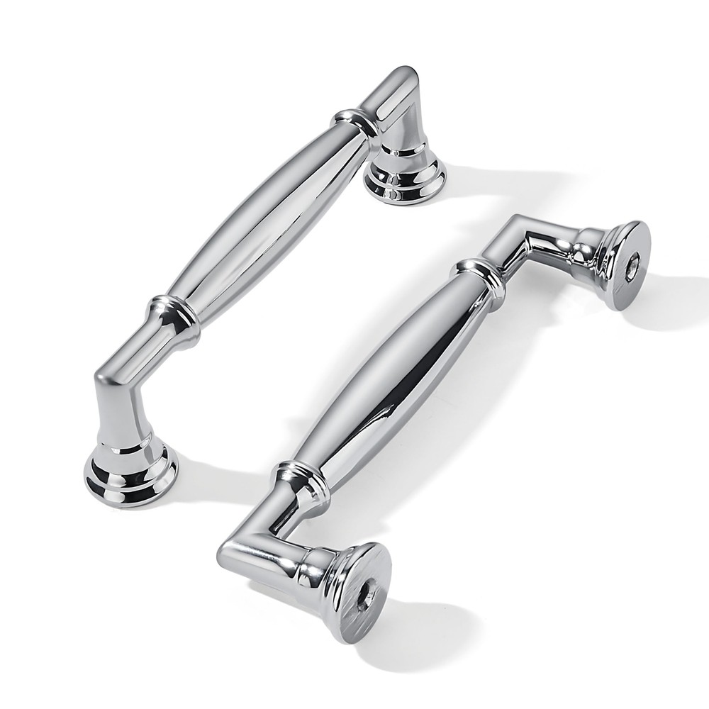 10 Pack 3-3/4 Inch96mm Polished Chrome Cabinet Pulls Heavy Duty Solid Cabinet…
