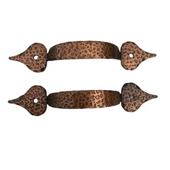 Lot of 2 New Amerock Colonial Hammered Antique Copper Pull BP3401-AC Cc 3 1/4”