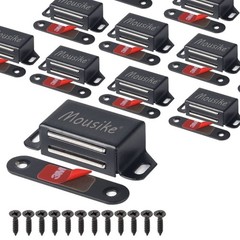 Mousike Cabinet Door Magnets 30 lb Stainless Steel Magnetic Catch 4 Pack