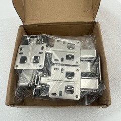 Wanlian 170° Soft Close Cabinet Hinges Stainless Frameless Door Hinge 4 Pack