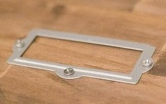 Nickel Plated Label Holders | File Drawer Label | Card Frame w/Screws