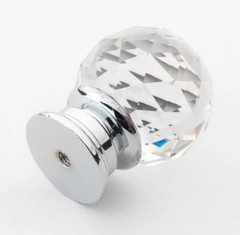 GlideRite 1-1/4″ Round K9 Crystal Cabinet Dresser Drawer Knob Clear 9003-CR-30-1