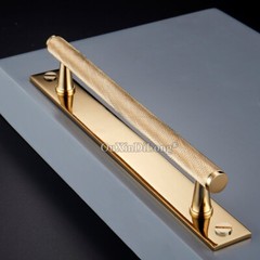 10PCS Knurled Brass Furniture Handles Gold Black Cabinet Door Pulls Drawer Knobs