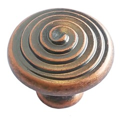 Amerock BP19252-WC Weathered Copper 1 1/8″ Spiral Cabinet Knob Pulls Divinity