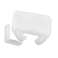 Prime-Line R 7224 Drawer Track Guide and Glides, White, 2 Pack | Polyethylene
