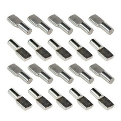 20 PCS 5mm Silver Spoon Shape Nickel Plated Cabinet Shelf Support Pegs Pins