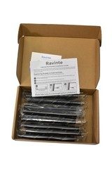Ravinte Cabinet Pull Handles 10 Pack 6 Inch Matte Black T-Bar 3.5 in Hole Center