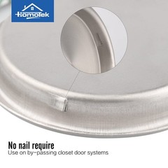 HOMOTEK 4 Pack Closet Door Finger Pull 2-1/16”, 4 Pack, Brushed Satin Nickel