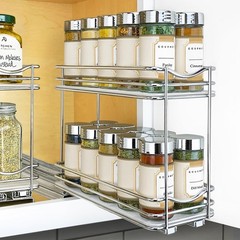 LYNK PROFESSIONAL® Pull Out Spice Organization for Cabinets – 4-3/8 inch Wi