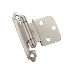 Amerock 2 in. W X 2-3/4 in. L Satin Nickel Steel Self-Closing Hin