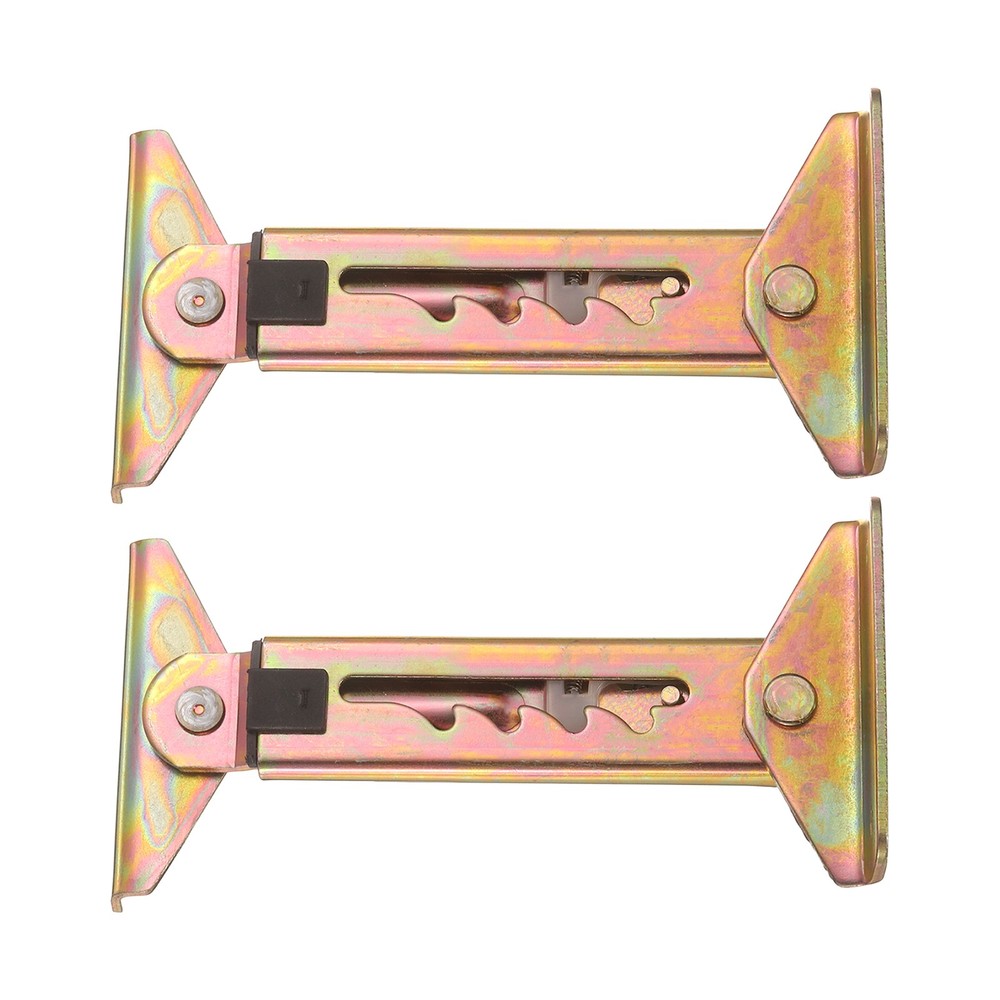 2Pcs 4-Gear Adjustable Angle Hinge, Triangle Double End Color Zinc