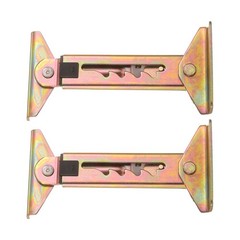 2Pcs 4-Gear Adjustable Angle Hinge, Triangle Double End Color Zinc