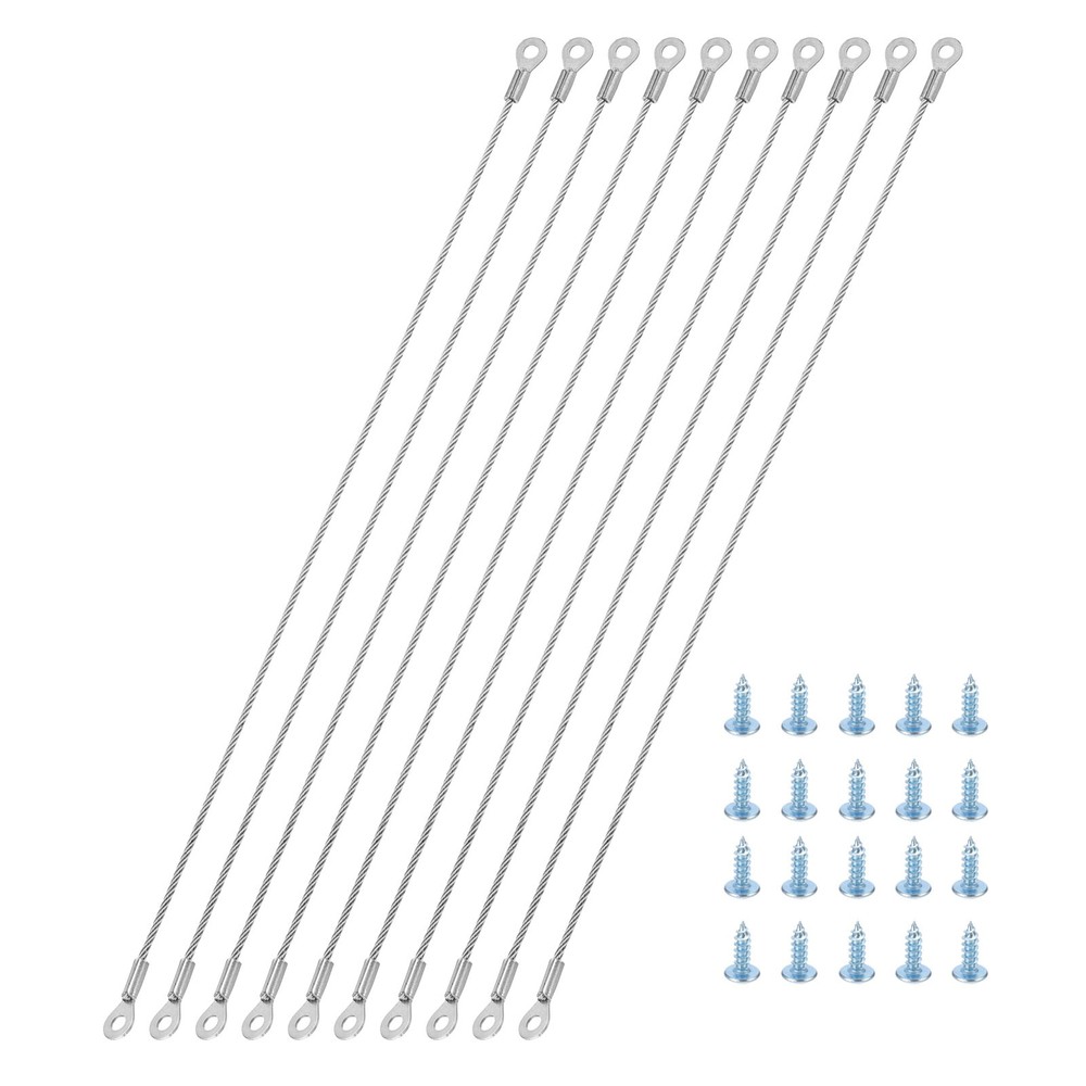 10Pcs Cabinet Door Restraint 12″ x 0.08″ Hinge Limiter with Screws