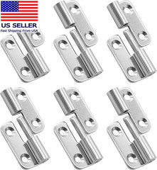 6 Pcs Stainless Steel Right Lift-Off Hinges, 1.5 Inch Detachable Slip Joint Smal