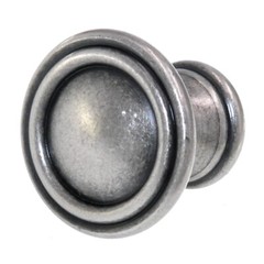 Amerock Vasari Antique Nickel 1 1/4″ Round Disc Cabinet Knob BP24009-AN