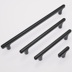 6 Pack 16.5″ long, 15″ Hole Center Matte Black Kitchen Cabinet Handles, Pulls