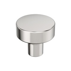 Merced 1-1/4 Inch 32mm Diameter Polished Nickel Cabinet Knob Round Hardware