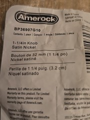 Lot Of 25 Amerock BP36907G10 1-1/4 Knobs In Satin Nickel