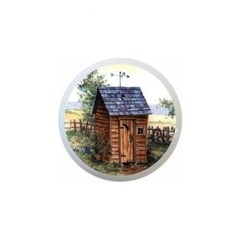 Outhouses Country Outhouse on 1.5″ CERAMIC Dresser Drawer PULLS Cabinet KNOBS