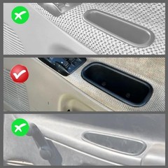TQPONLY Door Pull Handle Cup Trim Front | Compatible with 1994-2002 Right Side