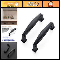 10 Pack Matte Black Cabinet Handles 3 Inch Pulls for Kitchen Drawers & Cabinets