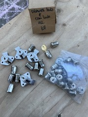 Huge Lot Of Cam Locks And Drawer Locks All Keyed Alike Y11 Keyway