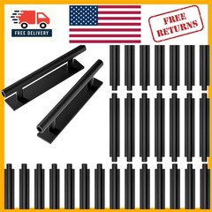 Versatile Self-Adhesive Push Pull Handles for Cabinets and Drawers – 30 Count