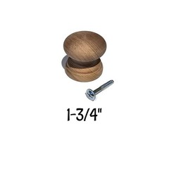 1-3/4″ Walnut Knob – Wooden Furniture Knob -Walnut Cabinet Knob