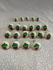 Lot of 21 Hand Painted Ceramic Cabinet Knobs Strawberry Fruit Drawer Pulls