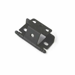 Amerock PK3175TBFB Black Functional Full Inset Wrap Around Cabinet Door Hinge