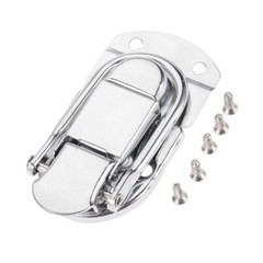 Vintage Metal Lock Hasp w/screw Latch Clasp Toggle Buckle Box Gift Case Hardware